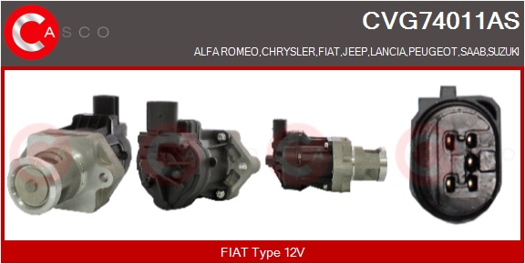 CASCO AGR-Ventil cvg74011as für Fiat GM Opel Suzuki JEEP