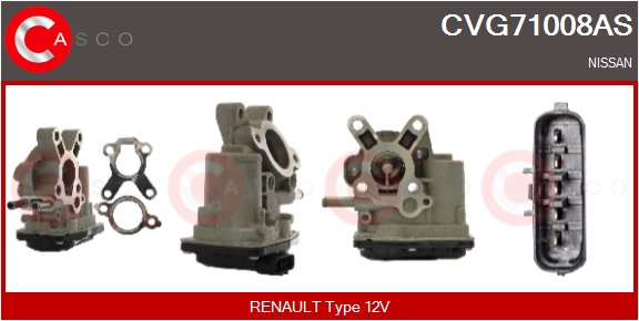 CASCO AGR-Ventil cvg71008as für NISSAN RENAULT