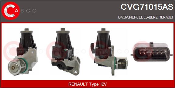 CASCO AGR-Ventil cvg71015as für Mercedes NISSAN RENAULT TRUCKS