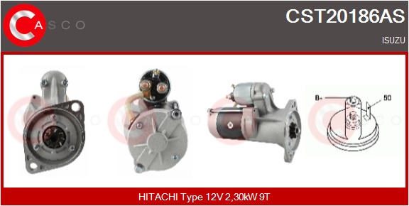 CASCO Starter cst20186as für GM ISUZU