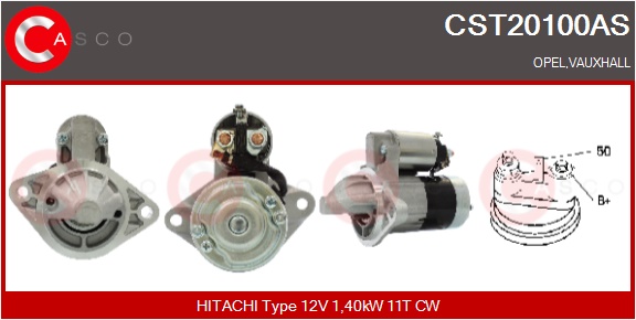 Casco Starter Cst20100as Für Opel Isuzu