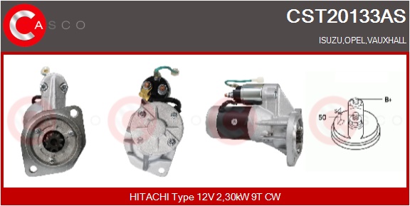 CASCO Starter cst20133as für Opel ISUZU