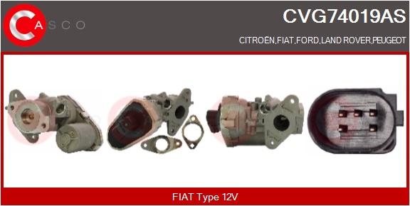 CASCO AGR-Ventil cvg74019as für Ford Fiat Citroën/Peugeot LAND ROVER