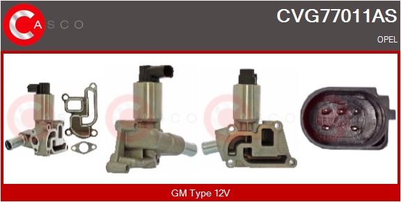 CASCO AGR-Ventil cvg77011as für GM Citroën/Peugeot