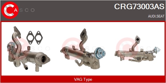CASCO Kühler, Abgasrückführung crg73003as für VAG