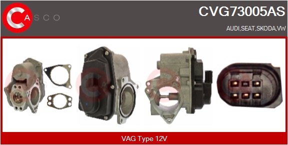 CASCO AGR-Ventil cvg73005as für Audi VW VAG