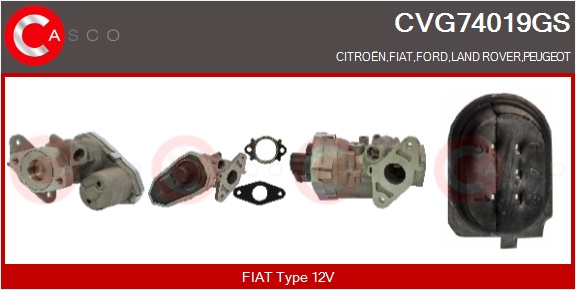 CASCO AGR-Ventil cvg74019gs für Ford Fiat Citroën/Peugeot LAND ROVER