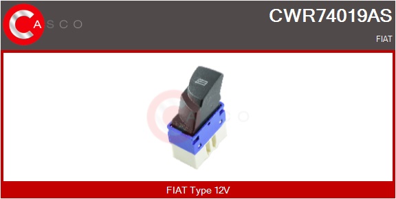 CASCO Schalter, Fensterheber cwr74019as beifahrerseitig für Fiat Citroën/Peugeot