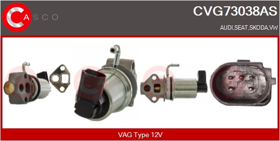 CASCO AGR-Ventil cvg73038as für VAG