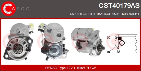 CASCO Starter cst40179as für ISUZU