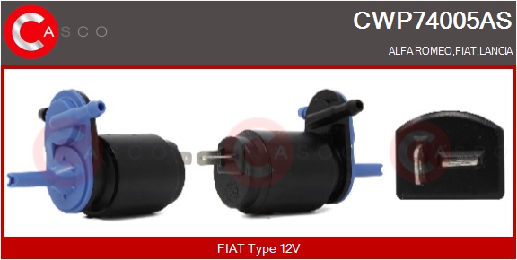 CASCO Waschwasserpumpe, Scheibenreinigung cwp74005as für Fiat STEYR