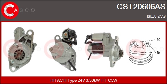 CASCO Starter cst20606as für ISUZU