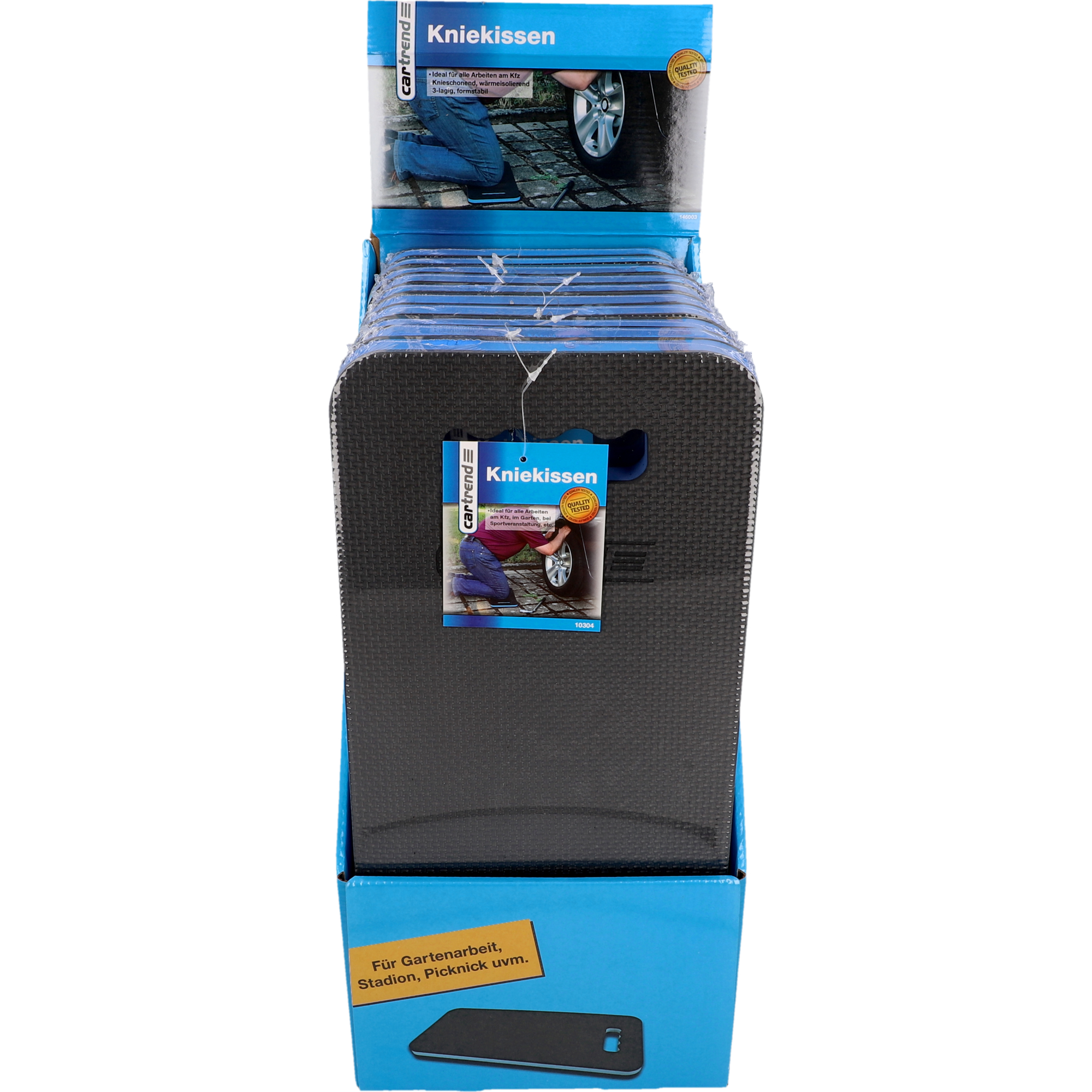 CARTREND Werkstattliege Werkstatt Kniekissen 45x21 cm 10304