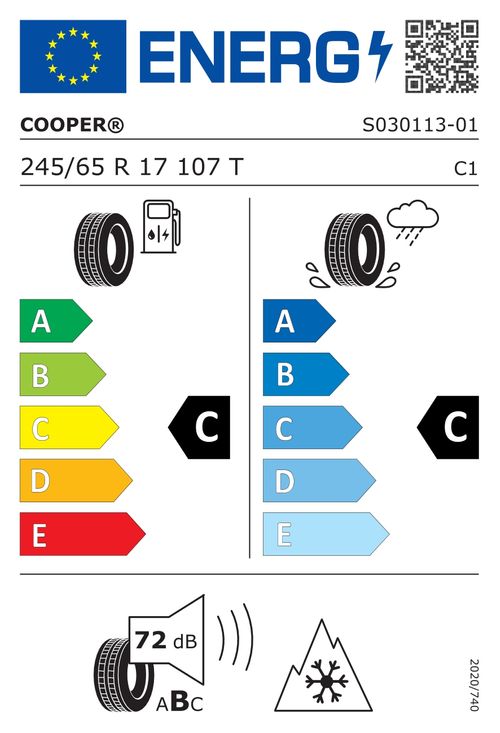 COOPER TIRES 245/65R17 107T - Weather-Master WSC