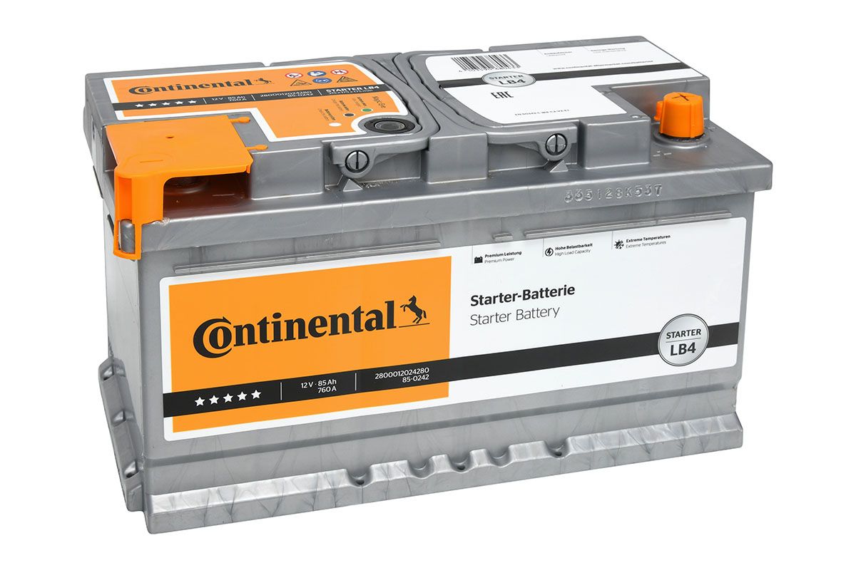 CONTINENTAL Starterbatterie 2800012024280 12V 68Ah 760A für Ford Opel Volvo Fiat BMW TOYOTA Mercedes VW Audi RENAULT SEAT Skoda