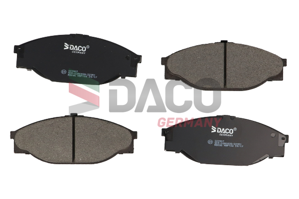 DACO GERMANY Bremsbelagsatz, Scheibenbremse 323907 für TOYOTA