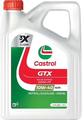 CASTROL Motoröl GTX 10W-40 A3/B4/ 4 L 15f8fd 4l