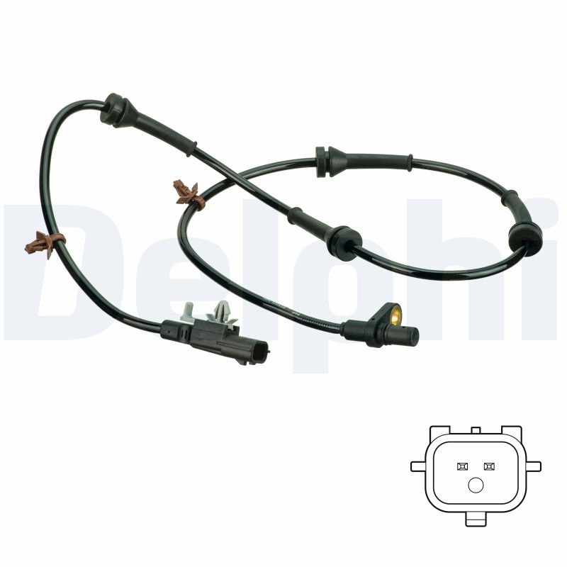 DELPHI ABS-Sensor SS20825, Sensortyp: aktiver Sensor, Anzahl der Steckkontakte: 2 920 mm, kompatibel mit NISSAN Qashqai II J11, J11 X-TRAIL T32 QASHQAI II VAN J11 X-TRAIL VAN T32 - Bild 7