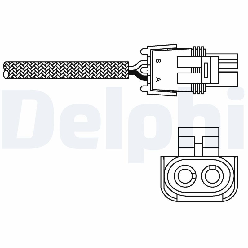 DELPHI ES10989-12B1 Lambdasonde 2-Pin 380mm für CLIO RAPID TWINGO 1.2 - Bild 6