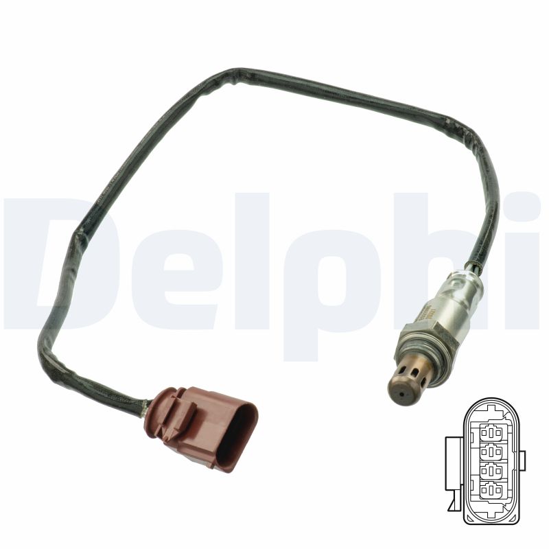 Für DELPHI ES21090-12B1 Oxygen Sensor ES21090-12B1 Lambda probe (570mm) fits: A - Bild 7
