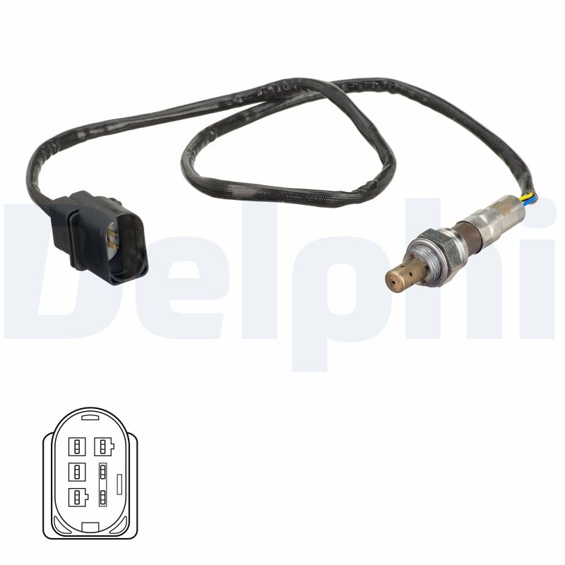 Lambdasonde Breitband-Lambda-Sonde ES21099-12B1 DELPHI für VW SEAT SKODA - Bild 6