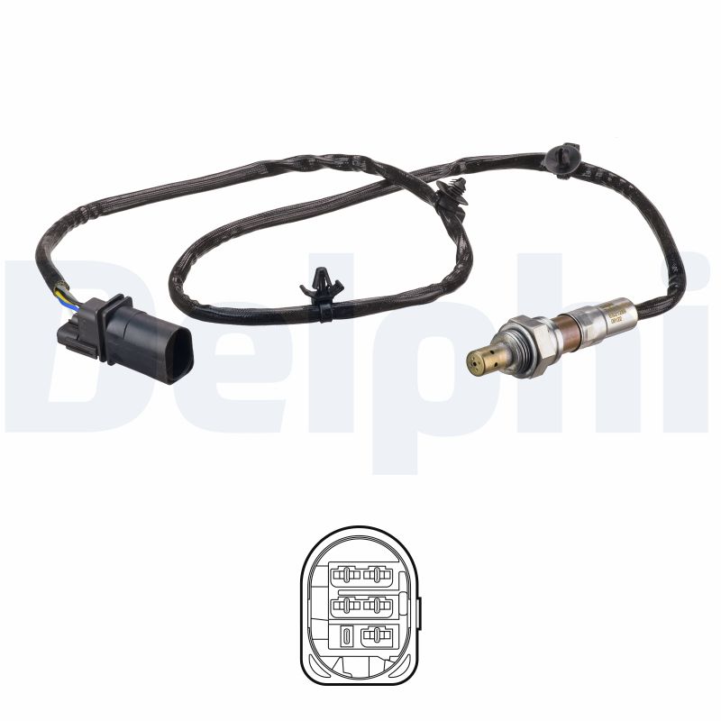 Lambdasonde Breitband-Lambda-Sonde ES21289-12B1 DELPHI für OPEL CORSA D - Bild 6