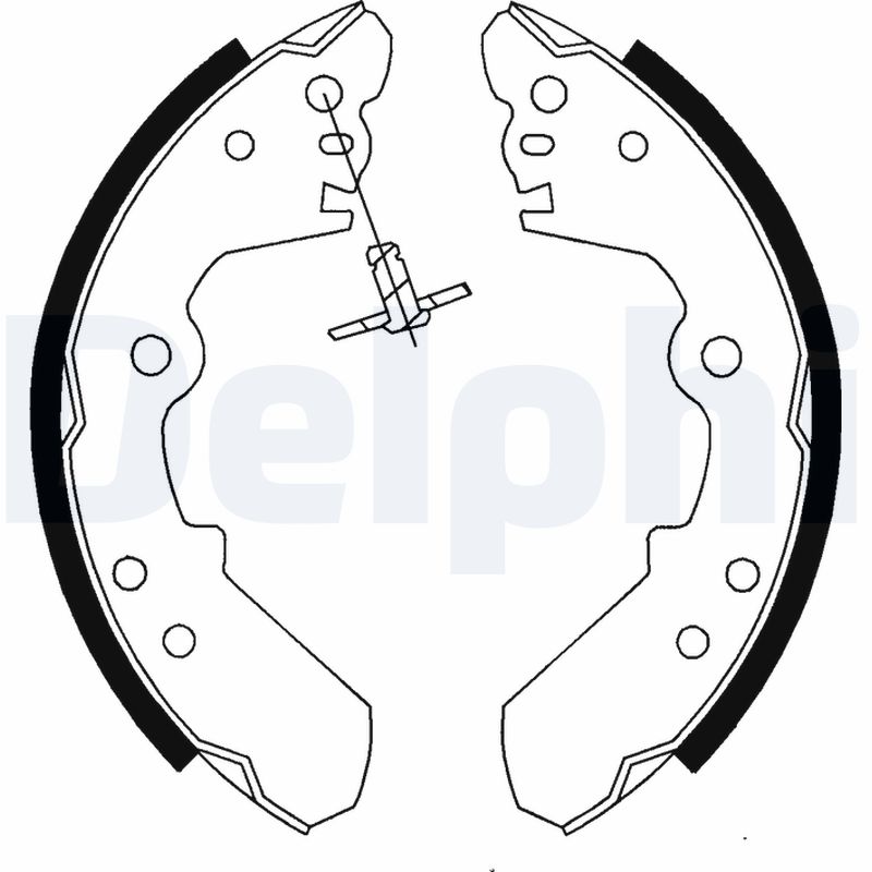 Für DELPHI LOCKHEED HAMULCE LS1687 BRAKE SHOE AXLE SET Opel - Bild 6