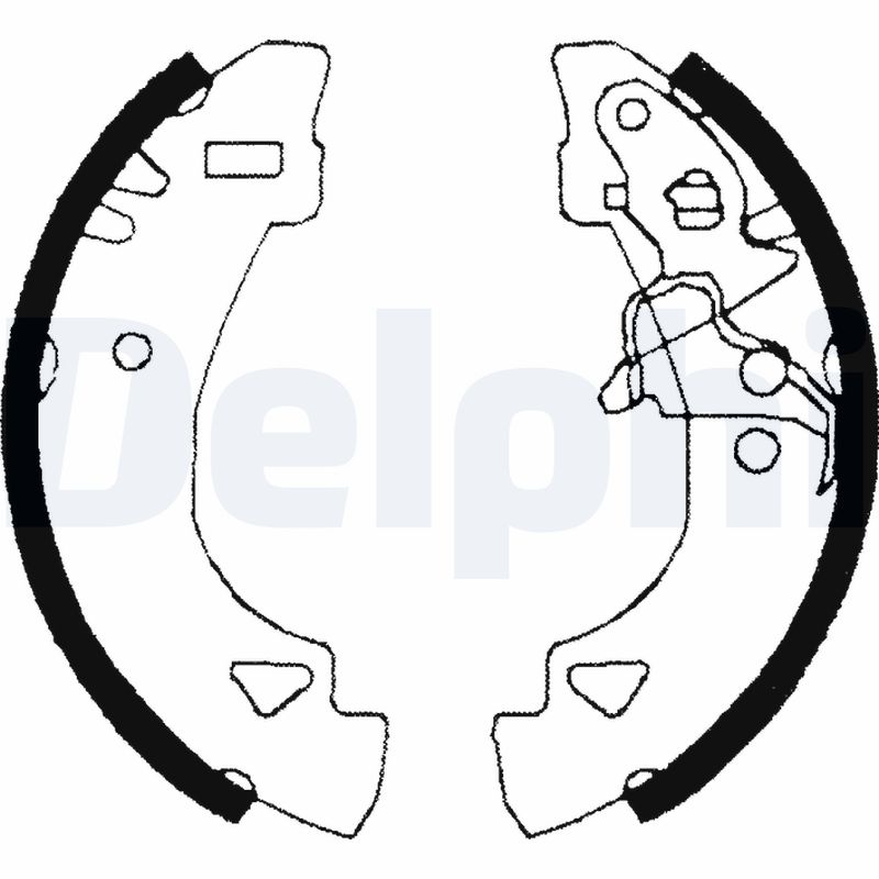 Delphi Bremsbacken Hinten Fiat Panda Uno - Bild 6