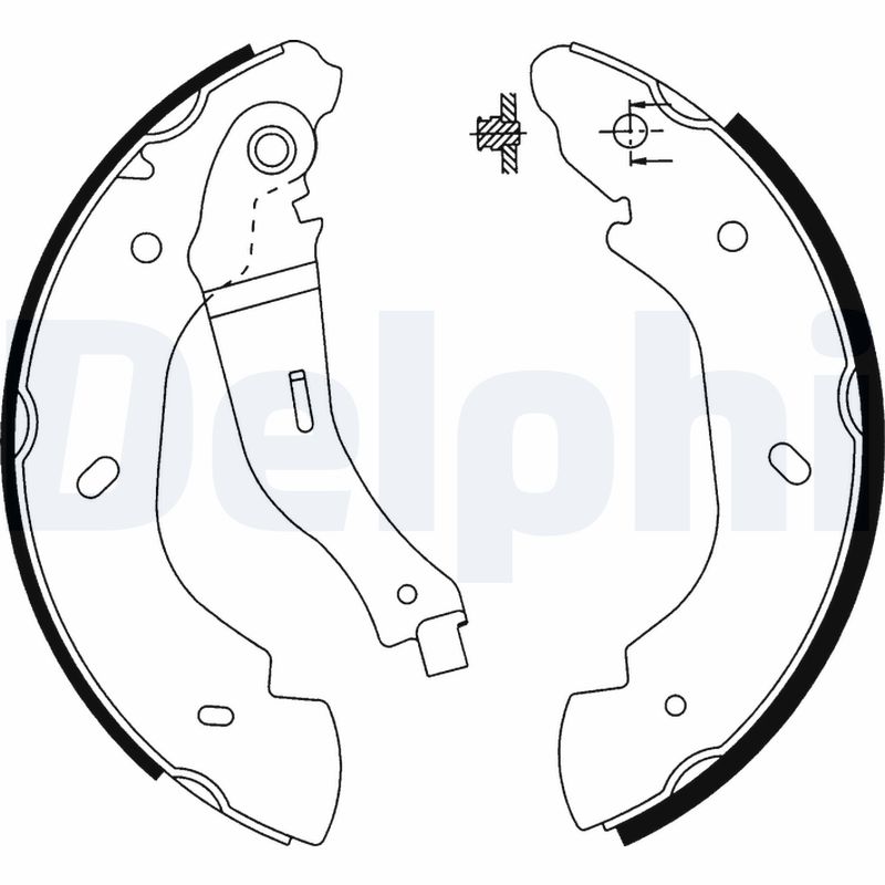 Für DELPHI HAMULCE LS1915 BRAKE SHOES FORD TRANSIT 00- 15"" - Bild 7