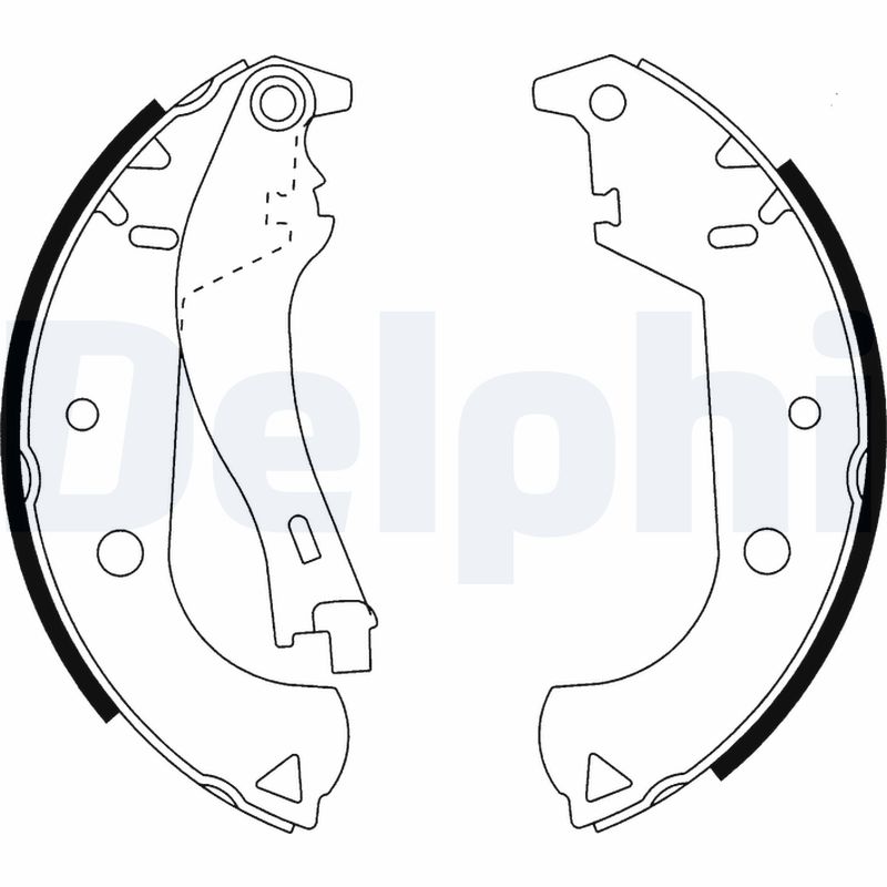 Delphi Bremsbacken Hinten Fiat Doblo Strada - Bild 7