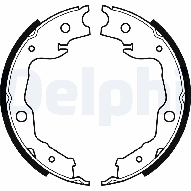 Für DELPHI LOCKHEED HAMULCE LS1999 BRAKE SHOE AXLE SET NISSAN - Bild 9