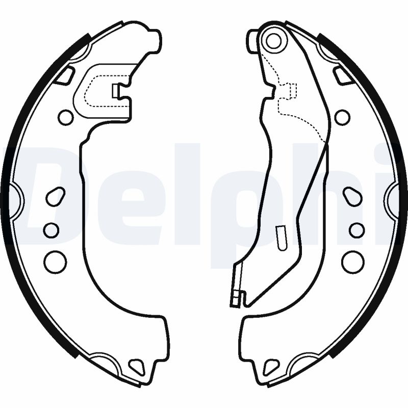 Für DELPHI LS2107 Brake shoe set LS2107 Brake shoe fits: LEXUS ES; SEAT TOLEDO - Bild 7
