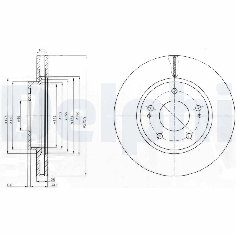 Delphi Bg4147 Bremsscheibe - Bild 6