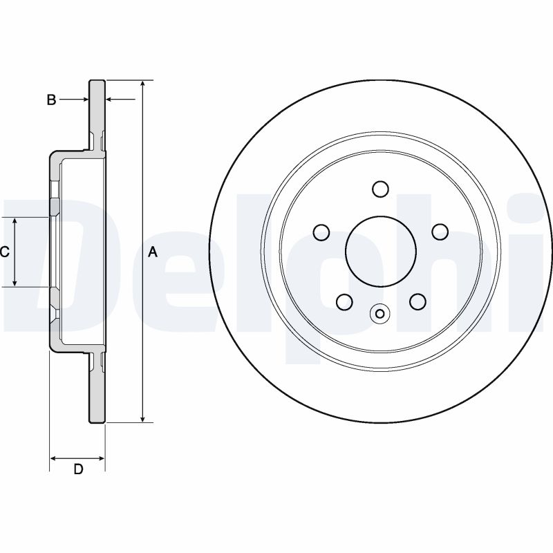 Delphi Bremsscheibe Bg4760c 288Mm 12Mm Für Opel