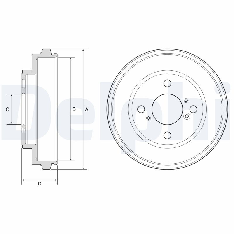 Für DELPHI HAMULCE BF625 BRAKE DRUM - Bild 7
