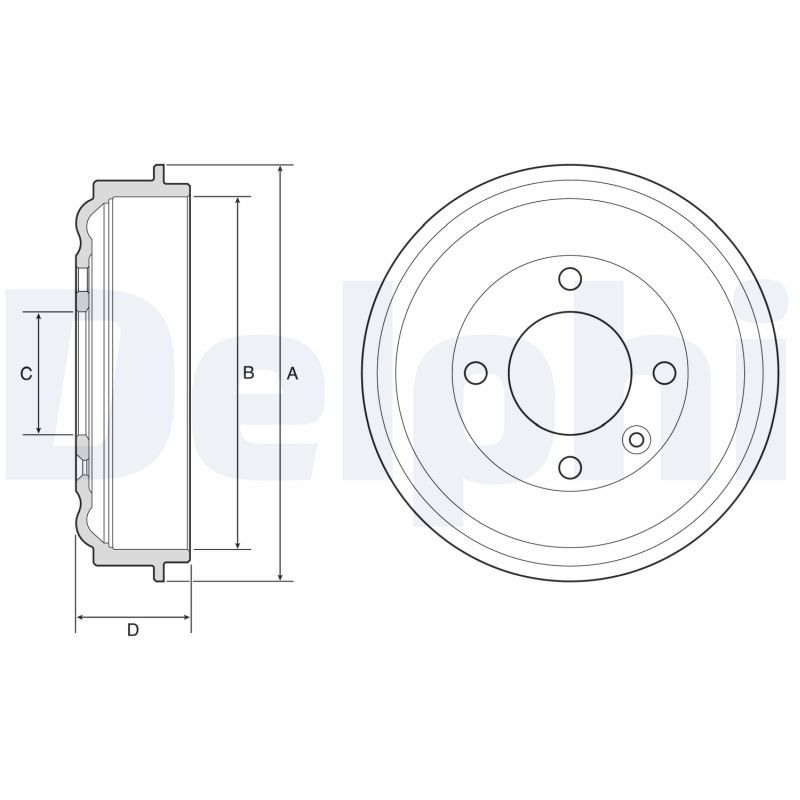 Delphi Bremstrommel Hinten Opel Corsa Peugeot 208 - Bild 6