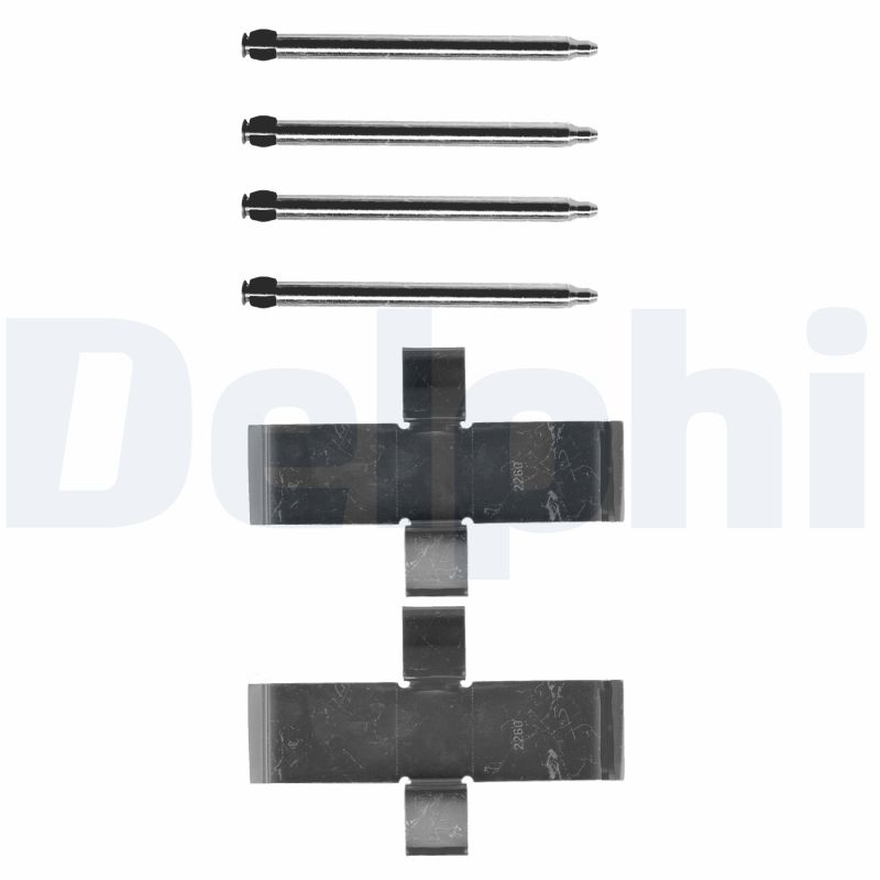 DELPHI Zubehörsatz, Scheibenbremsbelag lx0107 für VW