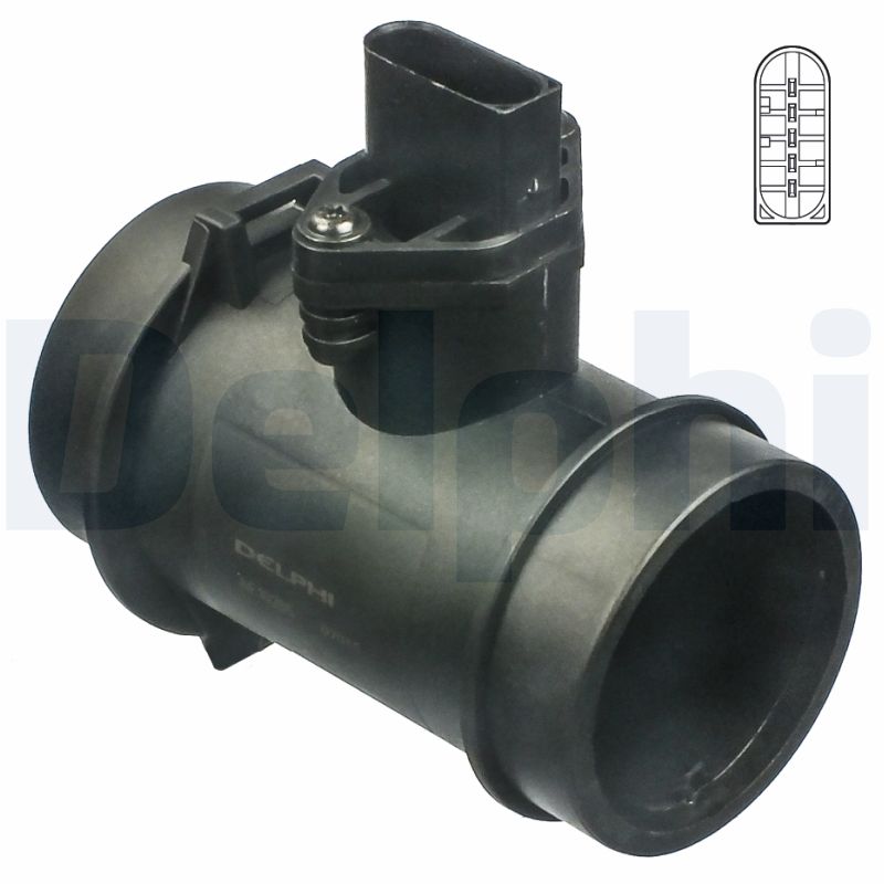 Delphi AF10285-12B1 Luftmassensensor mit Saugrohr, Für Durchflussmesser | Kompatibel mit: BMW 3, 3 Compact, 3 Coupe, 3 Touring, 7, Z3 Roadster - Bild 5