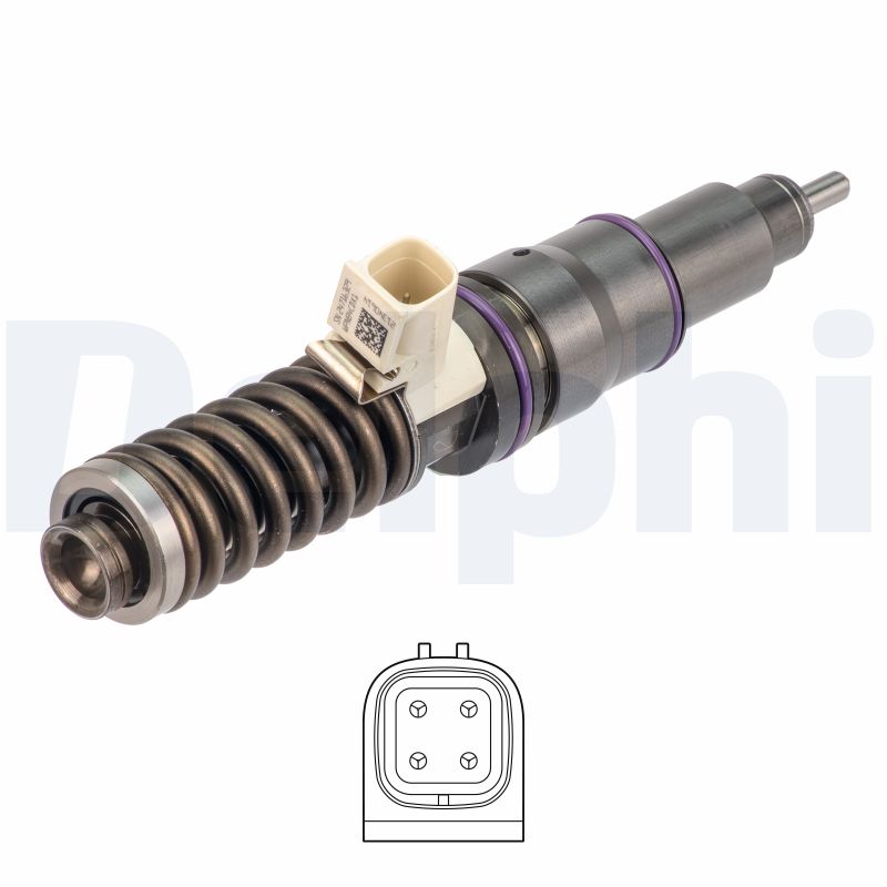DELPHI Einspritzventil hre284 für Volvo RENAULT TRUCKS