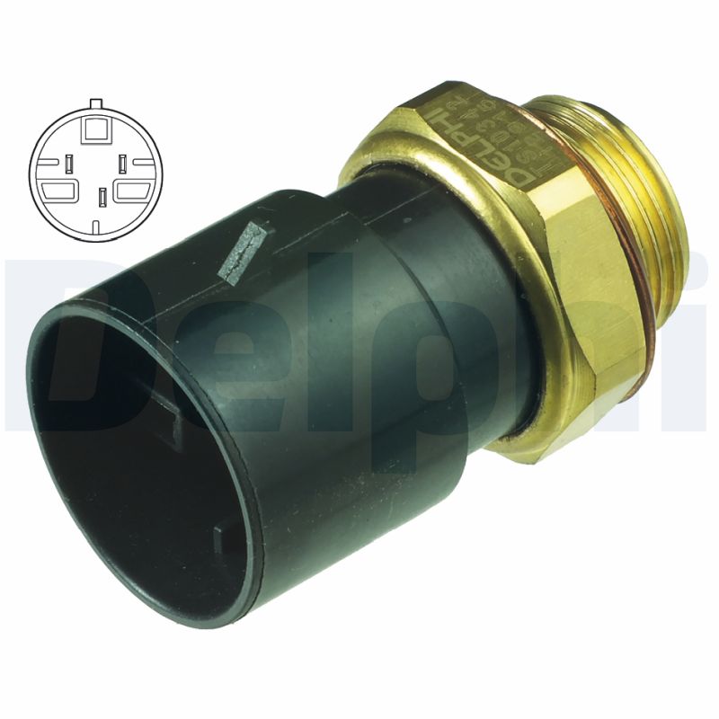 DELPHI Temperaturschalter, Kühlerlüfter ts10342 für GM