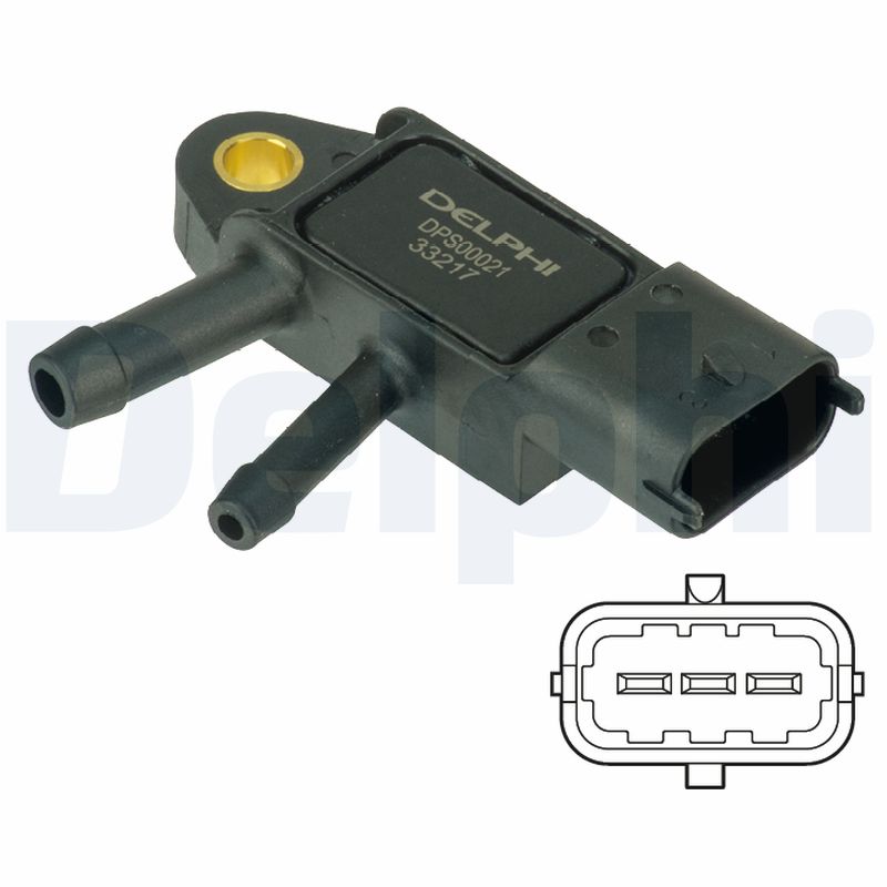 Delphi Sensor, Abgasdruck Dps00021 Für Volvo Mercedes