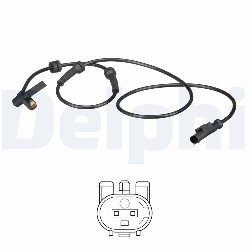 DELPHI Sensor, Raddrehzahl ss20578 für Fiat