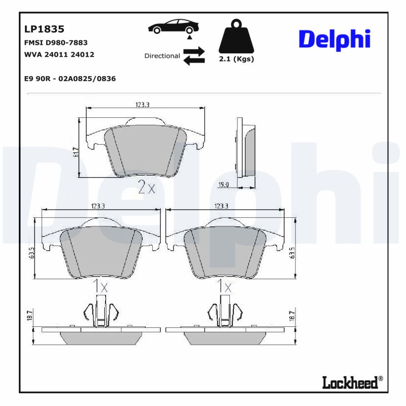 Delphi Bremsbel?Ge Hinten Volvo Xc90 - Bild 7