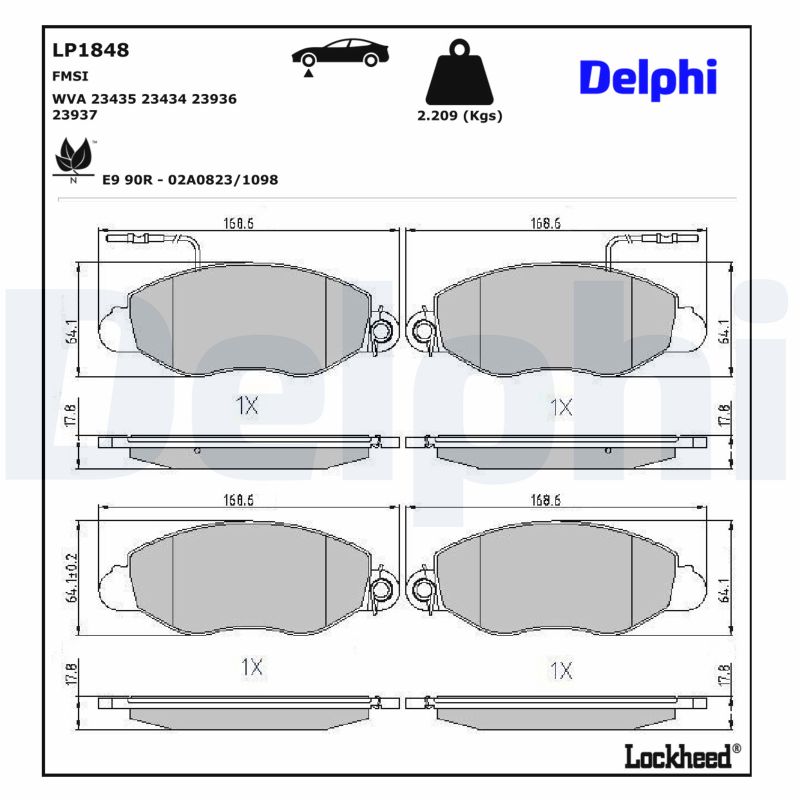 Delphi Bremsbel?Ge Vorne Nissan Cabstar - Bild 7