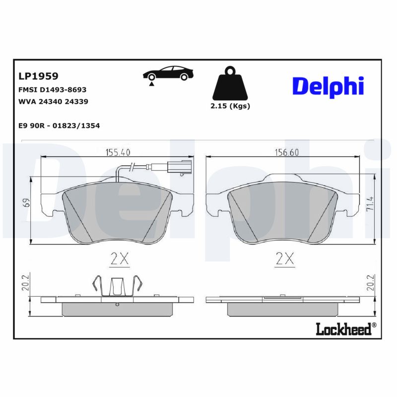 Delphi Bremsbel?Ge Vorne Alfa Romeo 159 Brera Spider - Bild 4