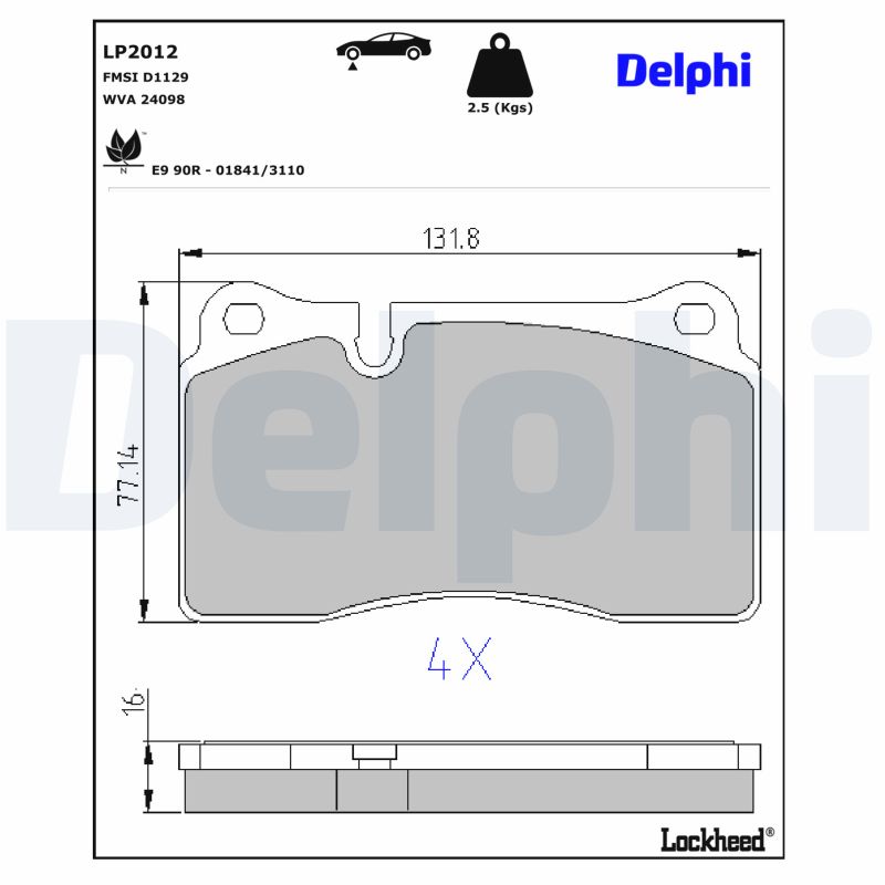 Delphi Bremsbel?Ge Vorne Audi Cupra Seat Vw - Bild 9