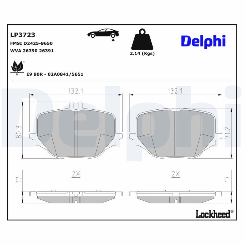 Delphi LP3723 Bremsbelagsatz für Scheibenbremse Bremsbelagsatz - Bild 6