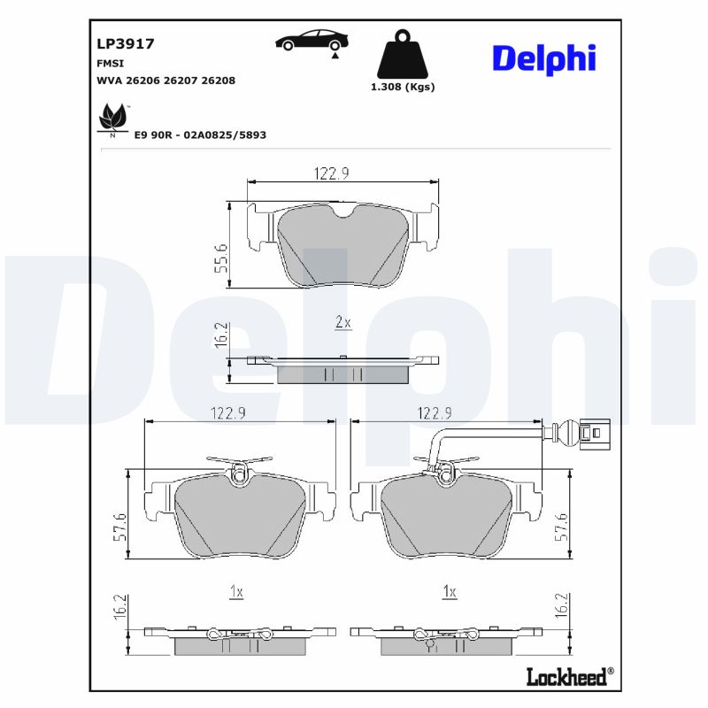 Delphi Bremsbel?Ge Hinten Audi Cupra - Bild 8