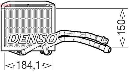 Für DENSO DRR09102 Heat Exchanger, interior heating DRR09102 Heater fits: ABART - Bild 8