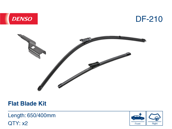 2x Scheibenwischerblatt Flachbalkenwischblatt DF-210 DENSO für SEAT BMW CITROËN - Bild 6